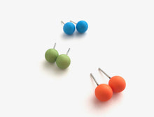 Load image into Gallery viewer, Fruit Colada Stud Earring Set | 8mm Vintage Lucite Triple Studs Set