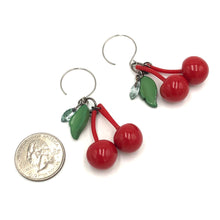 Load image into Gallery viewer, Cherry Bombshell Drop Earrings