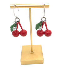 Load image into Gallery viewer, Cherry Bombshell Drop Earrings