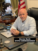 Load image into Gallery viewer, BL9-017 NYPD Commissioner Lapel Pin as seen on Blue Bloods real 24KT Gold and Silver Plated