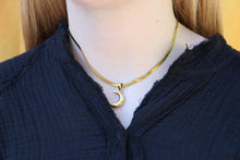 Load image into Gallery viewer, Titanium Moon Charm Necklace