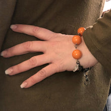 Load image into Gallery viewer, Tomato Red Lucite Bubble Stations Bracelet