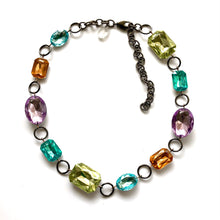 Load image into Gallery viewer, Pastel Story Shine- On Gem Shortie Necklace