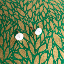 Load image into Gallery viewer, Opal White Small Retro Button Stud Earrings