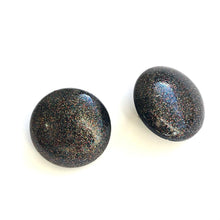 Load image into Gallery viewer, Black Galaxy Retro Button Stud Earrings
