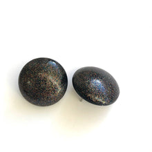 Load image into Gallery viewer, Black Galaxy Retro Button Stud Earrings