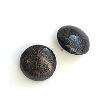 Load image into Gallery viewer, Black Galaxy Retro Button Stud Earrings