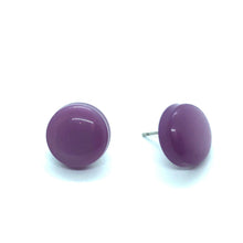 Load image into Gallery viewer, Lilac Moonglow Disc Stud Earrings