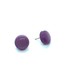 Load image into Gallery viewer, Lilac Moonglow Disc Stud Earrings