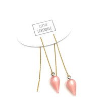 Load image into Gallery viewer, Light Pink Moonglow Spike Threader Earrings