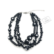 Load image into Gallery viewer, Black &amp; White Super Star Morgan Necklace