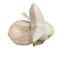 Load image into Gallery viewer, Wooden white bunny figurine decoration