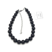 Load image into Gallery viewer, Black Frosted Marco Necklace