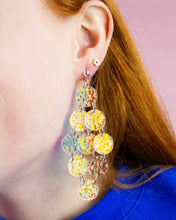 Load image into Gallery viewer, Dancing Medallion Statement Acrylic Earrings