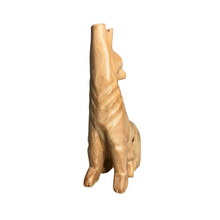 Load image into Gallery viewer, 8" Nature Wooden Wolf Musical Whistle Instrument