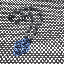 Load image into Gallery viewer, Midnight Grey &amp; Blue Aleta Necklace