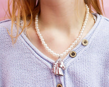Load image into Gallery viewer, Pearly Horse Charm Necklace