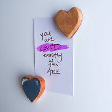 Load image into Gallery viewer, Wooden Heart Magnets