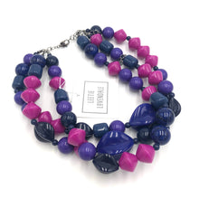 Load image into Gallery viewer, Blurples &amp; Violet Mix Morgan Necklace