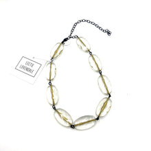 Load image into Gallery viewer, Clear &amp; Fine Gold Lined Amelia Necklace