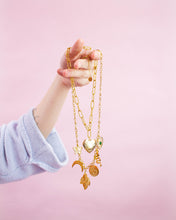Load image into Gallery viewer, Jungle Moon Titanium Charm Necklace