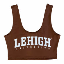 Load image into Gallery viewer, Lehigh Brown Crop Tank Top