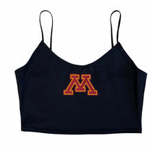 Load image into Gallery viewer, Minnesota Black Spaghetti Tank