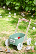 Load image into Gallery viewer, 2-in-1 Wooden Toddler Learning Walker with Toy Storage Bin