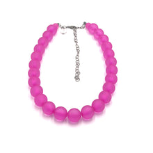 Load image into Gallery viewer, Hot Pink Frosted Marco Necklace