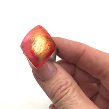 Load image into Gallery viewer, Gold Wash Rhombus Cocktail Ring