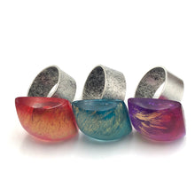 Load image into Gallery viewer, Gold Wash Rhombus Cocktail Ring