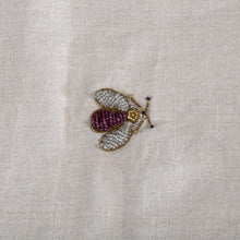 Load image into Gallery viewer, Embroidered sparkle bee table runner