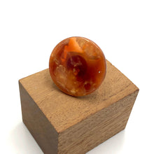 Load image into Gallery viewer, Rusty Red &amp; Copper Fleck Lucite Cocktail Ring