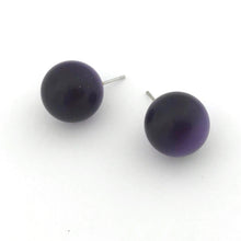 Load image into Gallery viewer, Purple Moonglow Jumbo Ball Stud Earrings