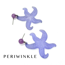 Load image into Gallery viewer, Frosty Starfish Drop Earrings