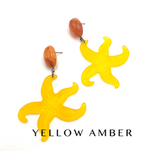 Load image into Gallery viewer, Frosty Starfish Drop Earrings