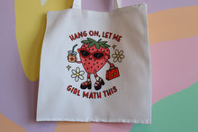 Load image into Gallery viewer, Girl Math-Strawberry Tote Bag