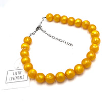 Load image into Gallery viewer, Golden Yellow Aura Glow Marco Necklace