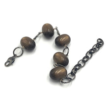 Load image into Gallery viewer, Chocolate Moonglow Oval Stations Bracelet