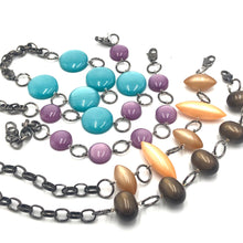 Load image into Gallery viewer, Neon Melon Moonglow Mid Mod Stations Bracelet