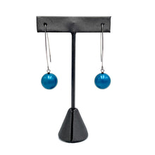 Load image into Gallery viewer, Blue Pearl Raindrop Earrings