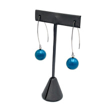Load image into Gallery viewer, Blue Pearl Raindrop Earrings
