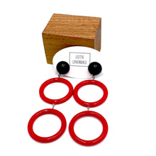 Load image into Gallery viewer, Cherry Donuts Luxe Retro Earrings