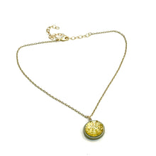 Load image into Gallery viewer, Grey &amp; Champagne Sand Dollar Bling Necklace