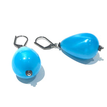 Load image into Gallery viewer, Aqua Blue Aura Glow Nola Earrings