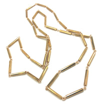 Load image into Gallery viewer, Gold Bugle Opera Rope Necklace