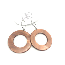 Load image into Gallery viewer, Mink Silk Jumbo Donut Drop Earrings