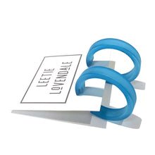 Load image into Gallery viewer, Aqua Blue Small Classic Hoops