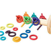 Load image into Gallery viewer, 12-Dowel Sorting Tree with 24 Building Rings Set