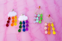 Load image into Gallery viewer, Pastel Rainbow Cloud Pride Earrings